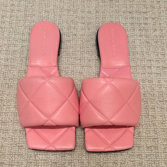 Bottega Veneta Pink Quilted Flats, Size 36.5 - Picture 2 of 4